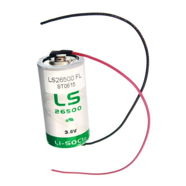 Saft LS26500_WIRE C Battery 3.6V 7700mAh Lithium replaces Xeno Energy and more LS26500_WIRE